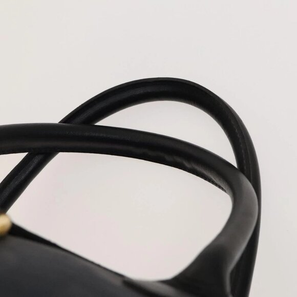 Christian Dior Trotter Canvas Boston Bag PVC Navy Gold Auth 127118 - Picture 9 of 16